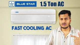 Thumbnail: Blue Star 1.5 Ton 5 Star Fast Cooling AC 2026 Model Review ⚡️ Best AC 1.5 Ton 5 Star in India 2026