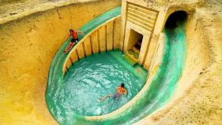 Thumbnail: $1 tools Dig to Build a $100,000 Underground Swimming Pool with Water Slide