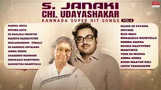 Thumbnail: S Janaki and Chi Udayashankar Kannada Super Hit Songs Audio Jukebox | Vol 4 | Kannada Old Hit Songs