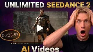 Thumbnail: Unlimited Seedance 2.0: Make LONG Cinematic AI Videos with Loova!