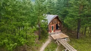 Thumbnail: Building an Off-Grid Study Cabin in the Forest | Solo Woodworking Build