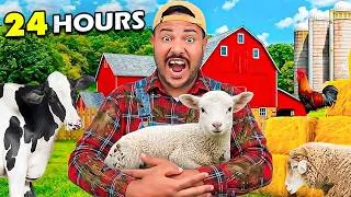 Thumbnail: I Survived 24 Hours on a Luxury Farm‼️ (AI Controlled Everything)