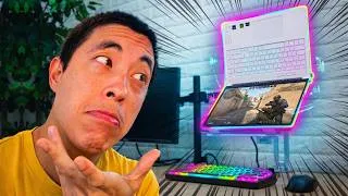 Thumbnail: I Tested the Internet's Most Absurd Laptop Setups