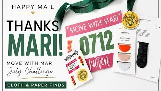 Thumbnail: Happy Mail Unboxing! 💚 Move With Mari July Challenge + Cloth & Paper Haul + Planner Accessories
