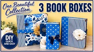 Thumbnail: 3 DIY BEAUTIFUL BOOK BOXES| A GREAT WAY TO ADD ADDITIONAL STORAGE SPACE! 