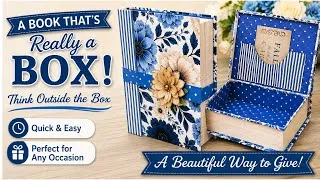 Thumbnail: WOW! IT LOOKS LIKE A BOOK BUT IT’S A KEEPSAKE AND ALL OCCASION BOX!  Thinking Outside The Box!