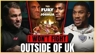 Thumbnail: **“IT’LL HAPPEN IN THE UK!” Eddie Hearn DROPS Joshua vs Fury BOMBSHELL!**