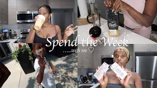 Thumbnail: Spend the week with me ♡ press on nails, coffee days, home meals + saturday reset | msbridgettedavis