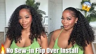 Thumbnail: FORGET SEW-INS‼️ Flip Over Sew In 👀 With 3 in 1 Half Wig install!😻YOU NEED THIS ONE! 🔥Ft. ISEE HAIR