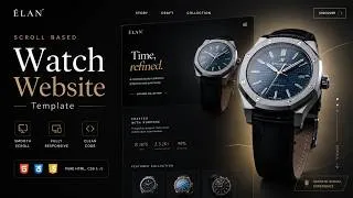 Thumbnail: I Built a $10,000 Scroll-Based Animated Watch Website with HTML, CSS & JavaScript ⌚🔥