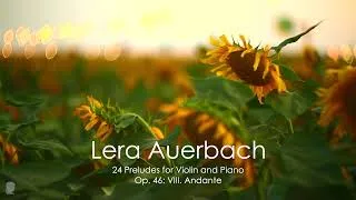 Thumbnail: Auerbach: 24 Preludes for Violin and Piano, Op. 46: VIII. Andante