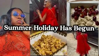 Thumbnail: Summer Holiday Is Here | Our Twins Graduated 🎓 | The Reality of Feeding Kids During the Holidays 