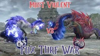 Thumbnail: Apex Mizutsune VS Violet Mizutsune (ヌシ·タマミツネ VS タマミツネ希少種) | Turf War Deathmatch MH Sunbreak