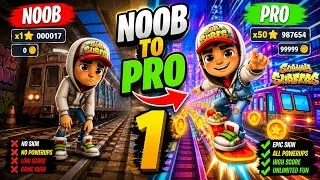 Thumbnail: 😱 NOOB TO PRO in Subway Surfers! 🚀 #subwaysurfers #gaming #mobilegaming #mssgamings