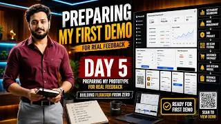 Thumbnail: Preparing My First SaaS Demo | Testing My Prototype Before Real Users | Day 5