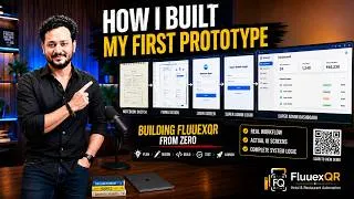 Thumbnail: I Built My First SaaS Prototype From Zero | FluuexQR Startup Journey Day 4