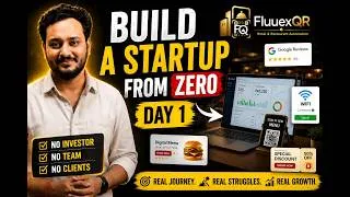 Thumbnail: Build a Startup From Zero | Day 1 | My Real Startup Journey 🚀