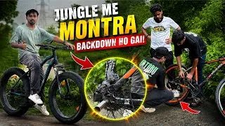 Thumbnail: Jungle Ke Beech Montra Ka Gear Toot Gaya! Upar Se Barish… Ab Kya Hoga? 🌧️😭
