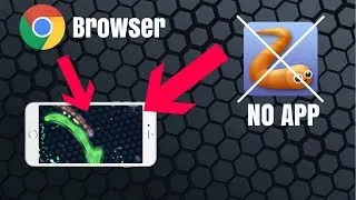 Thumbnail: Playing Slither.io in BROWSER using my PHONE
