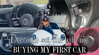 Thumbnail: Getting my first car | Decorate My Beetle With Me | Shein Car Accessories | South African | YouTuber
