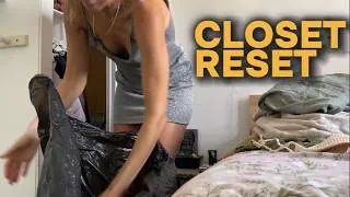 Thumbnail: Closet Declutter & Reset🌿Creating a Calm Space | Before & After