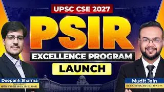 Thumbnail: PSIR Optional Launch for UPSC Mains 2027 | Deepank Sir | Decode Civils