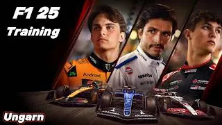 Thumbnail: F1 25 Training zum GP von Ungarn #formel1 #f125