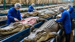 Thumbnail: Inside The Giant Crocodile Leather Factory Process 🐊 | From Farm To Luxury Bags