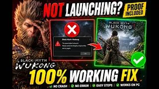 Thumbnail: Black Myth  Wukong Not Launching Fix 100% Working Video With Proof!!!