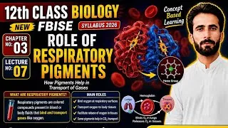 Thumbnail: Role of Respiratory Pigments | Haemoglobin & Myoglobin | Class 12 Biology | FBISE | Lecture