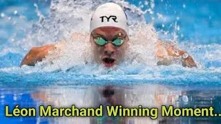 Thumbnail: Léon Marchand WINS 400m Freestyle Gold in Paris! 🇫🇷🔥