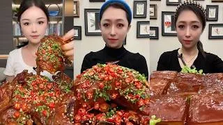 Thumbnail: 【ASMR】【MUKBANG】SPICY BRAISED PORK BELLY | EATING SHOW | CHINESE FOOD | 食べる | 吃播 #咀嚼音 #mukbang #food