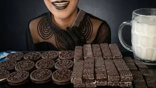 Thumbnail: ASMR EATING BLACK FOOD | EATING CHALLENGE | EATING SHOW | MUKBANG COCO #foryou