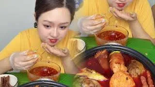 Thumbnail: 🍈 Plus Size Girl Southern Chinese Food Eat  Talk Soft ASMR Eating Sounds Mukbang Giggles 1