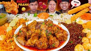 Thumbnail: FIGHTING WITH MY HUSBAND PRANK ON MY BROTHER 😂 | Pulao, Chicken Lollipop, Black Bean Noodles & More!