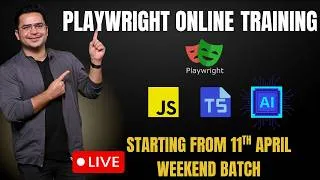 Thumbnail: Live Playwright Online Training Using JavaScript And TypeScript With GenAI