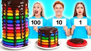Thumbnail: 100 Layers of Food Challenge | Crazy Hacks and Recipes by Multi DO Joy