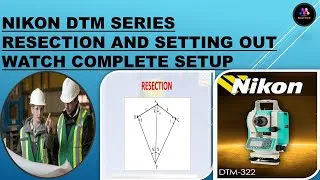Thumbnail: NIKON DTM Series Total Station  Resection and Setting out work.