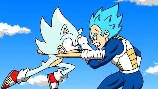 Thumbnail: Sonic and Shadow VS Goku and Vegeta - MULTIVERSE WARS! 🥏💥🐉