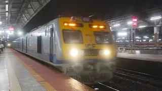 Thumbnail: Mumbai night local train journey video | Mumbai night local train video railway station 