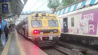 Thumbnail: Mumbai csmt ICF  local train journey video | Indian train video arriving at the railway station 