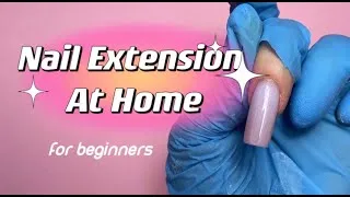 Thumbnail: Nail Extension At Home! #nailextensionathome #nailextensions #nailtutorial #nails #nailathome #nail