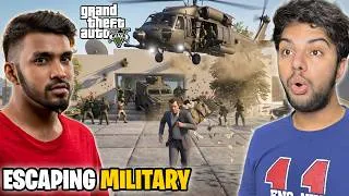 Thumbnail: Escaping Techno Gamerz Army With $100 Million 😱 | GTA 5 GAMEPLAY #22