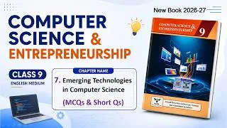 Thumbnail: Computer Science Class 9 | Unit 7 (Chapter 7) | In English | Exercise MCQs & Short Questions
