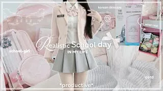 Thumbnail: *REALISTIC* school days in my life ۫ ꣑ৎ 🧾 | what i eat, studying, skincare, grwm for school ⋆.˚༄