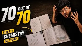 Thumbnail: Class 11 Chemistry: 70/70 Strategy 🔥 | Free Lectures + Free Material