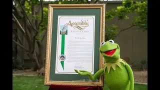 Thumbnail: Kermit the Frog Receives a Proclamation from the State of California | The Muppets 70th Anniversary