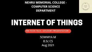 Thumbnail: Internet of Things IOT| 5M Tech Talk