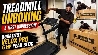 Thumbnail: I Bought a Beast Treadmill 😱| Durafit91 Velox Pro 6 HP Peak BLDC Treadmill Unboxing