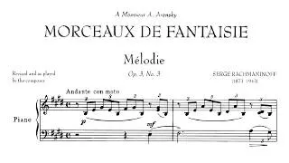 Thumbnail: Sergei Rachmaninov - Morceaux de Fantaisie, Op. 3 (with revised versions) [with score] (reupload)